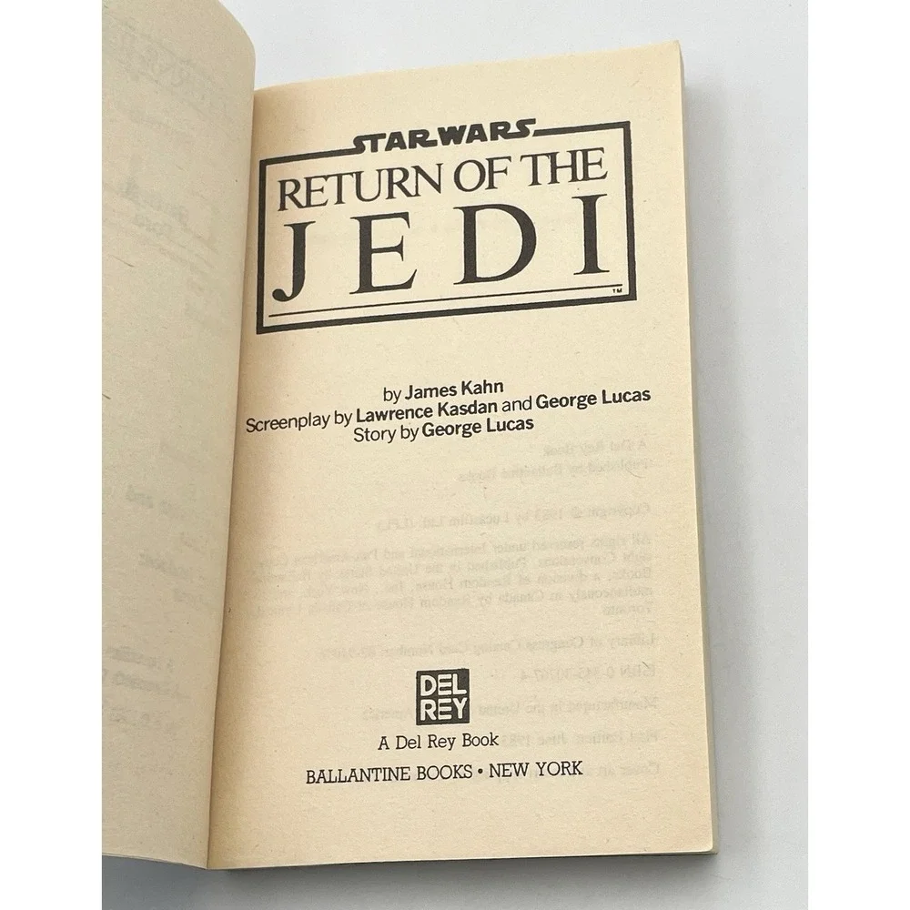 STAR WARS Return of the Jedi Paperback Novel by James‎ Khan 1st Edition 1983
